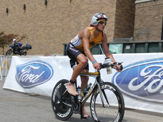 Men's winner Maik Twelseik crushed the field on the bike