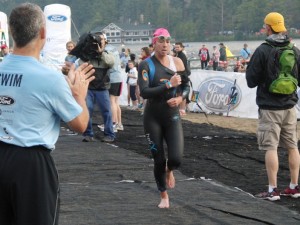 Tereza Macel - first swimmer out